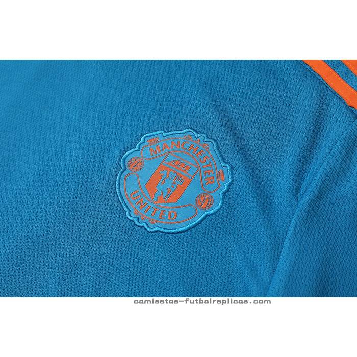 Chandal del Manchester United Manga Corta 2022-2023 Azul - Pantalon Corto